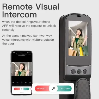 L11 Wifi  Tuya Smart Video Call Face Unlock Door for Home Apartment