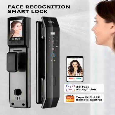 L16 Smart WiFi Tuya Intercom Face Fingerprint Door Lock