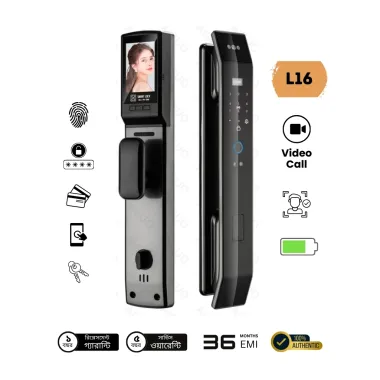 L16 Smart WiFi Tuya Intercom Face Fingerprint Door Lock