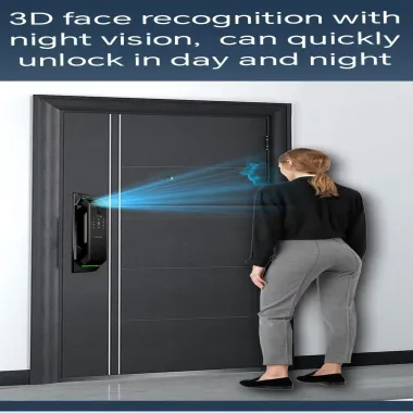 L24 WiFi Smart Door Lock with 3D Face & Fingerprint Recognition