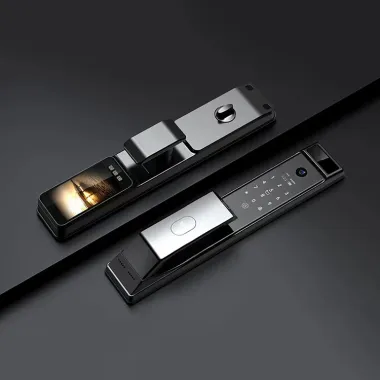 L25 WiFi Smart Door Lock with HD Peephole Camera & Biometric Access