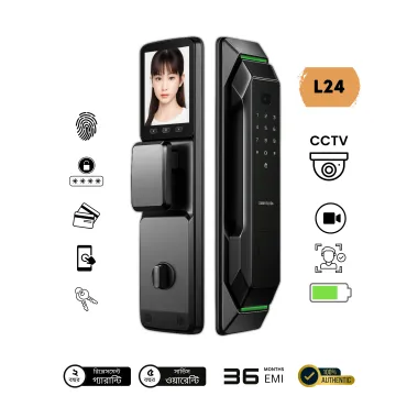 L24 WiFi Smart Door Lock with 3D Face & Fingerprint Recognition