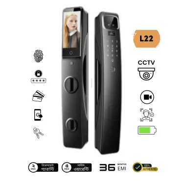 L22 Premium Dual Battery Electronic Magnetic Mortise Door Lock