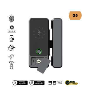 G3 High Accuracy Glass Door Tuya Wifi Smart Lock  for Office
