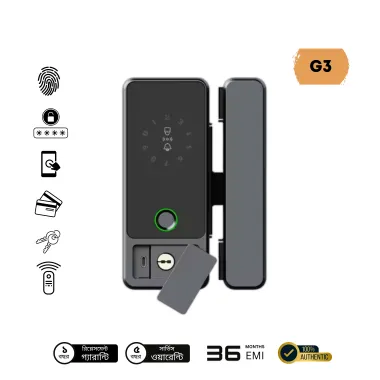 G3 High Accuracy Glass Door Tuya Wifi Smart Lock  for Office