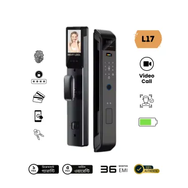 L17 Smart WiFi Tuya Intercom Face Fingerprint Door Lock