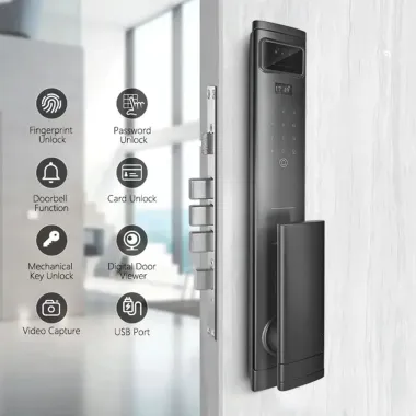 L7 Smart 3D Face Recognition Door Lock (Nova) with Palm Vein & Video Intercom