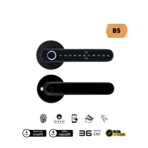Smart B5 Fingerprint Deadbolt Door Handle Lock.