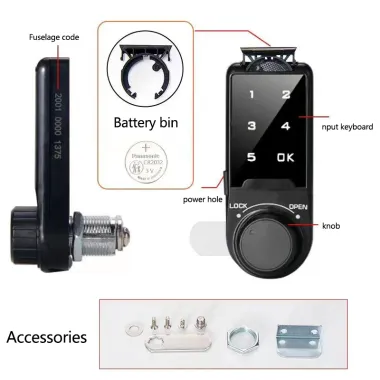 Digital Combination Lock for Drawers and Cabinets